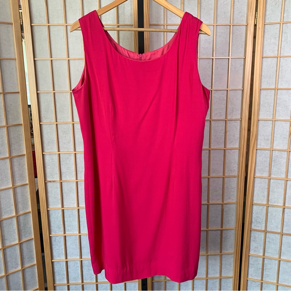 Paradox Lightweight Fuchsia Colored Sheath Dress